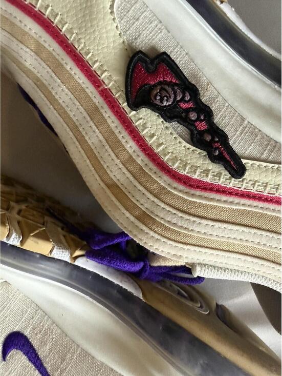 Size 13 - Nike Air Max 97 Air Sprung - Cream/Purple NO Box